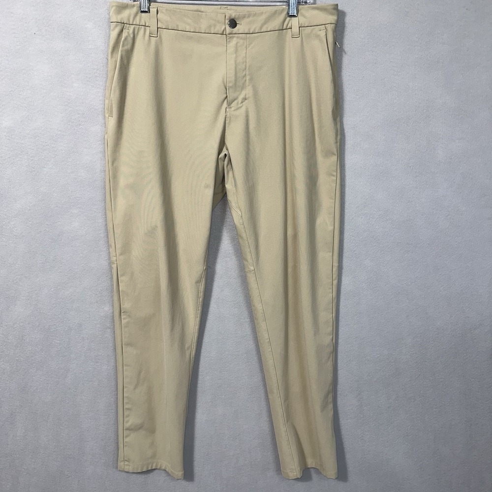 Lululemon Pants Trousers Beige City Tech Golf Mens Size 34x30 -Read
